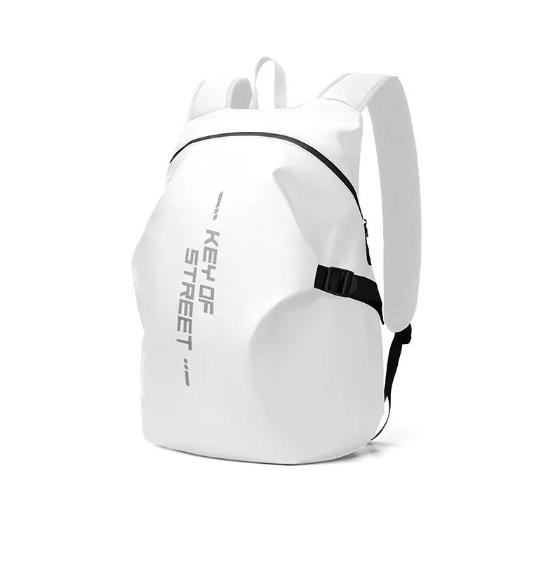 Waterproof Helmet Backpack – Motorcycle & Cycling Storage Bag with Reflective Stripe, Large Capacity & Secure Helmet Carrying Solution