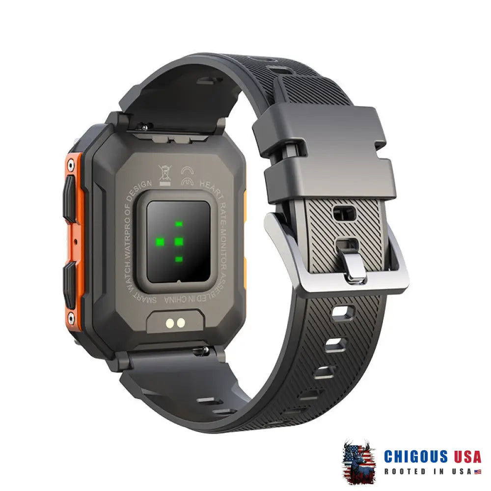 Bearscome Indestructible Outdoor Sports Smartwatch Heart Rate Blood Oxygen Call Reminder Bluetooth