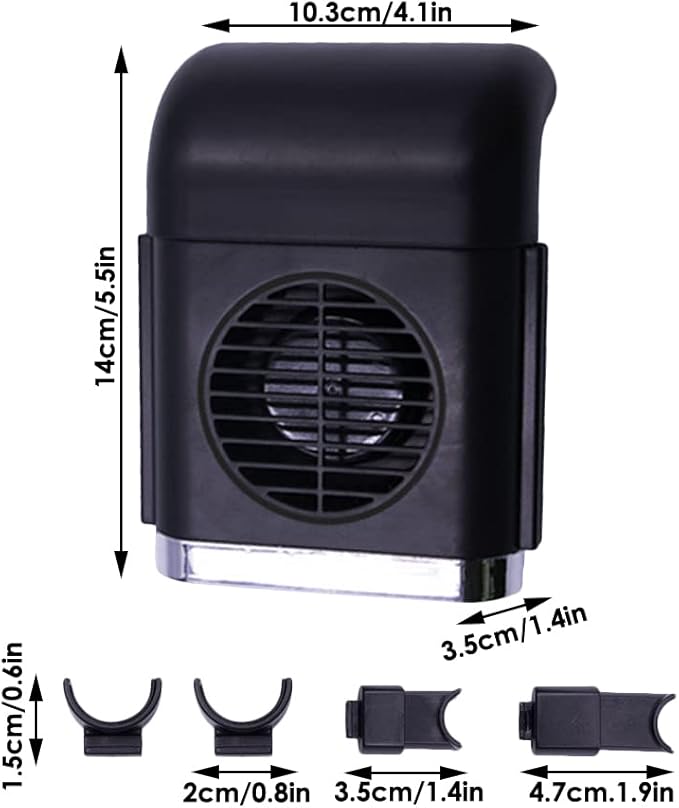 Car Back Seat Mini USB Fan - Portable Cooling Car Seat Fan