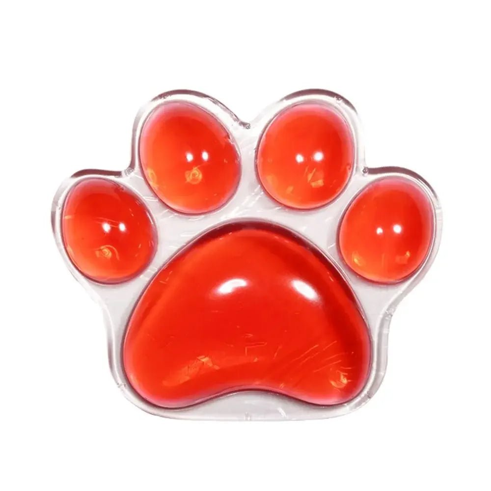 Cat Paw-Shaped Transparent Mouse Pad – Non-Slip Wrist Guard for Desk, Laptop, and Hand Support