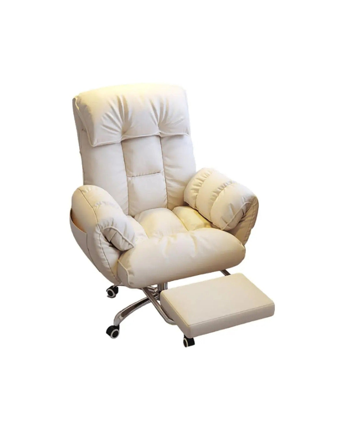 Luxury Executive Office Chair – Reclining Seat with Leg Rest for Work & Relaxation