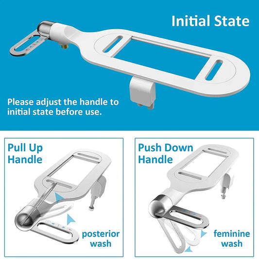 Ultra-Thin Bidet Attachment for Toilet