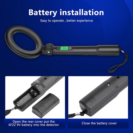 High-Sensitivity Handheld Metal Detector