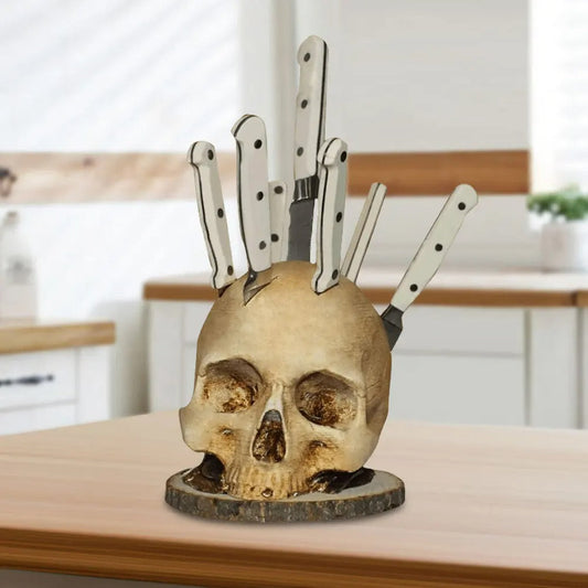 Gothic Skull Knife Holder