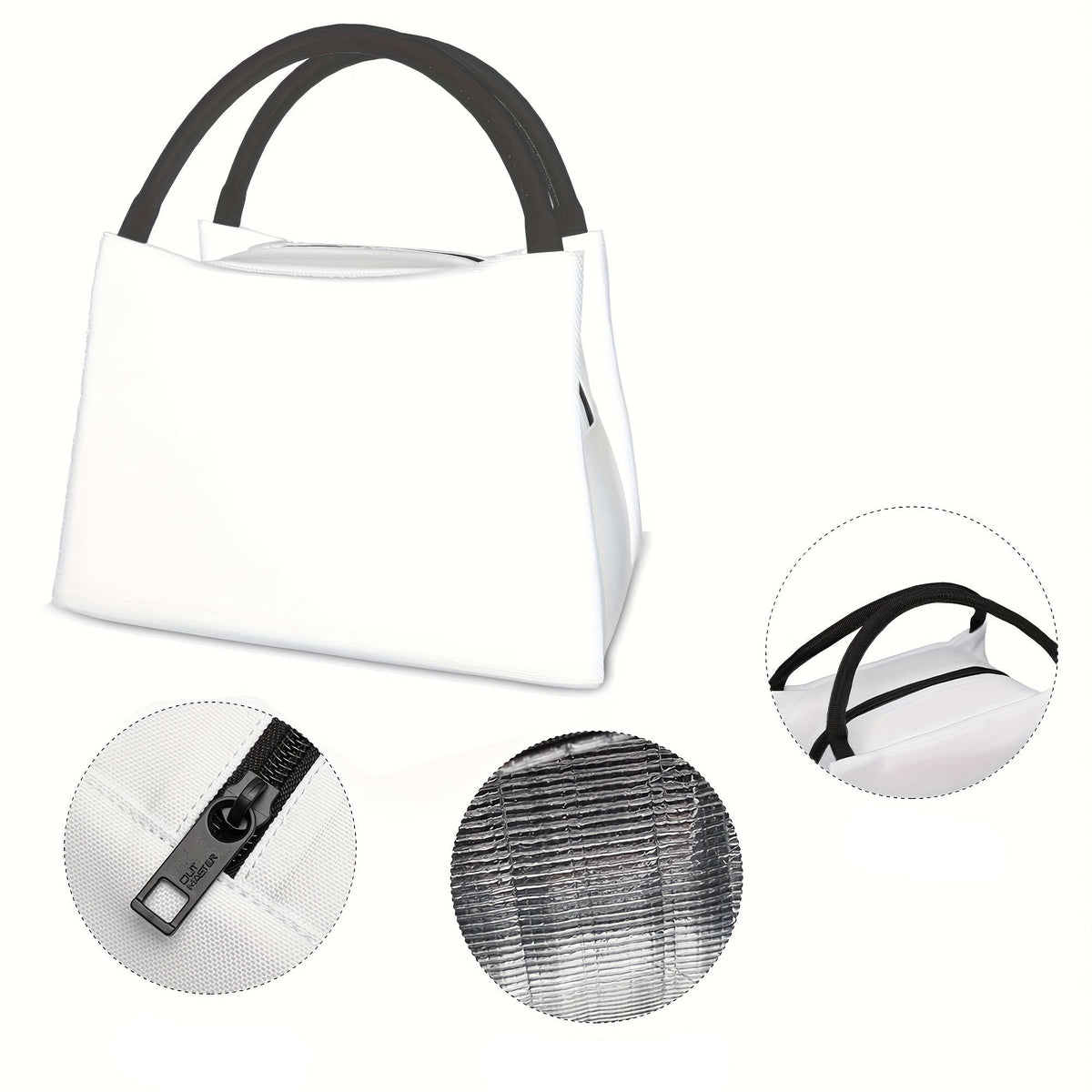 Dog Paw Print Insulated Lunch Bag – Waterproof, Reusable Cooler Tote for Picnics, Beach Days, Work, and School Lunch Essentials