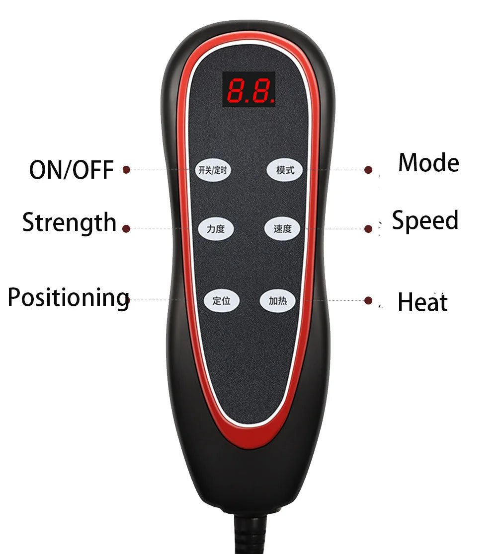 Full Body Shiatsu Massage Mat - Adjustable Heating Pad for Sitting Sleeping Lying Electric Mattress Pad