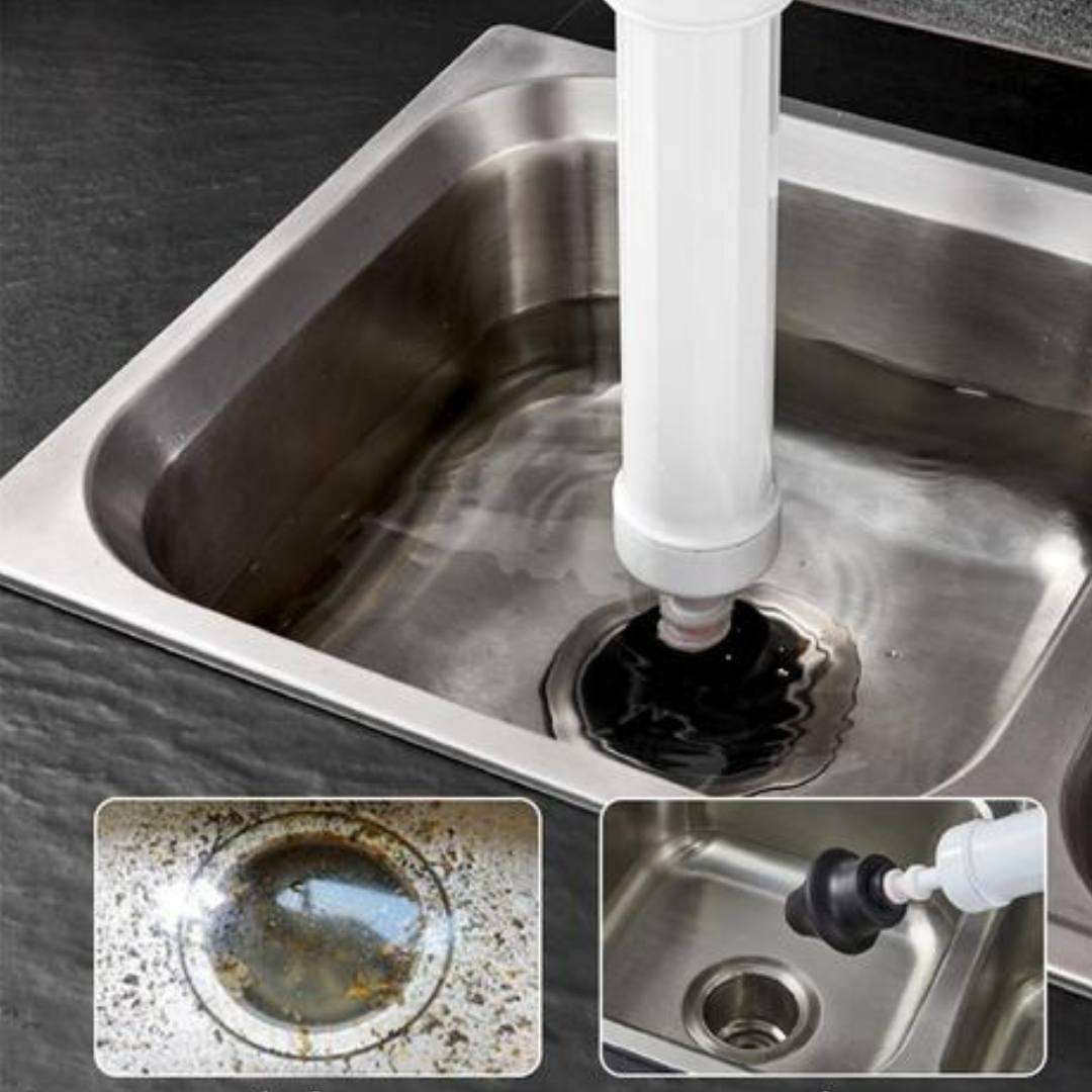 Plunger Air Blast Anti-Clog Gun for Toilets & Drains