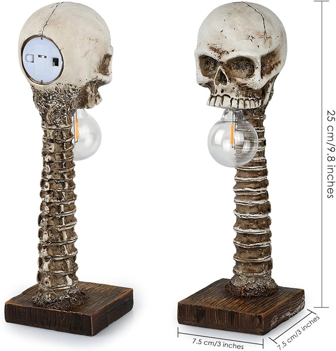 Halloween Skull Skeleton Lamp - Halloween Table Skeleton Lamp