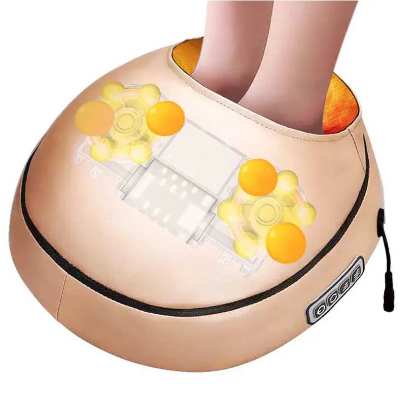 Heating Shiatsu Kneading Electric Foot Spa Massager - Relief Pain, Circulation, Shiatsu Deep Kneading and Rolling - Home and Office Use