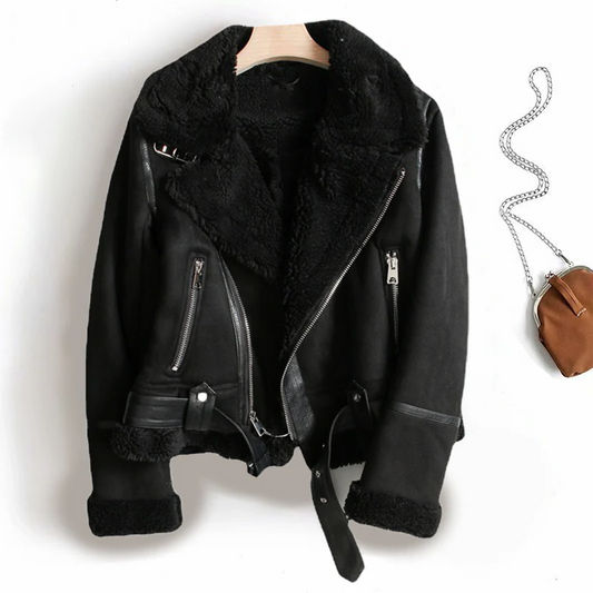 Edge leather jacket