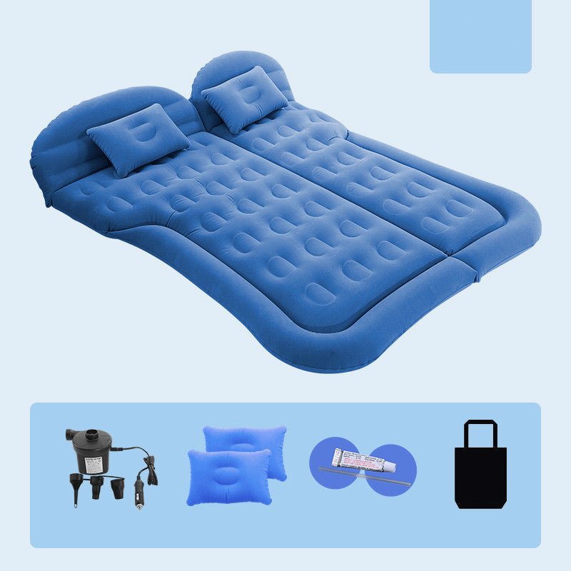 Inflatable Car Mattress - Pillow Air-Pump for Car, SUV, Truck Travel, Hiking, Trip and Other Outdoor Activities