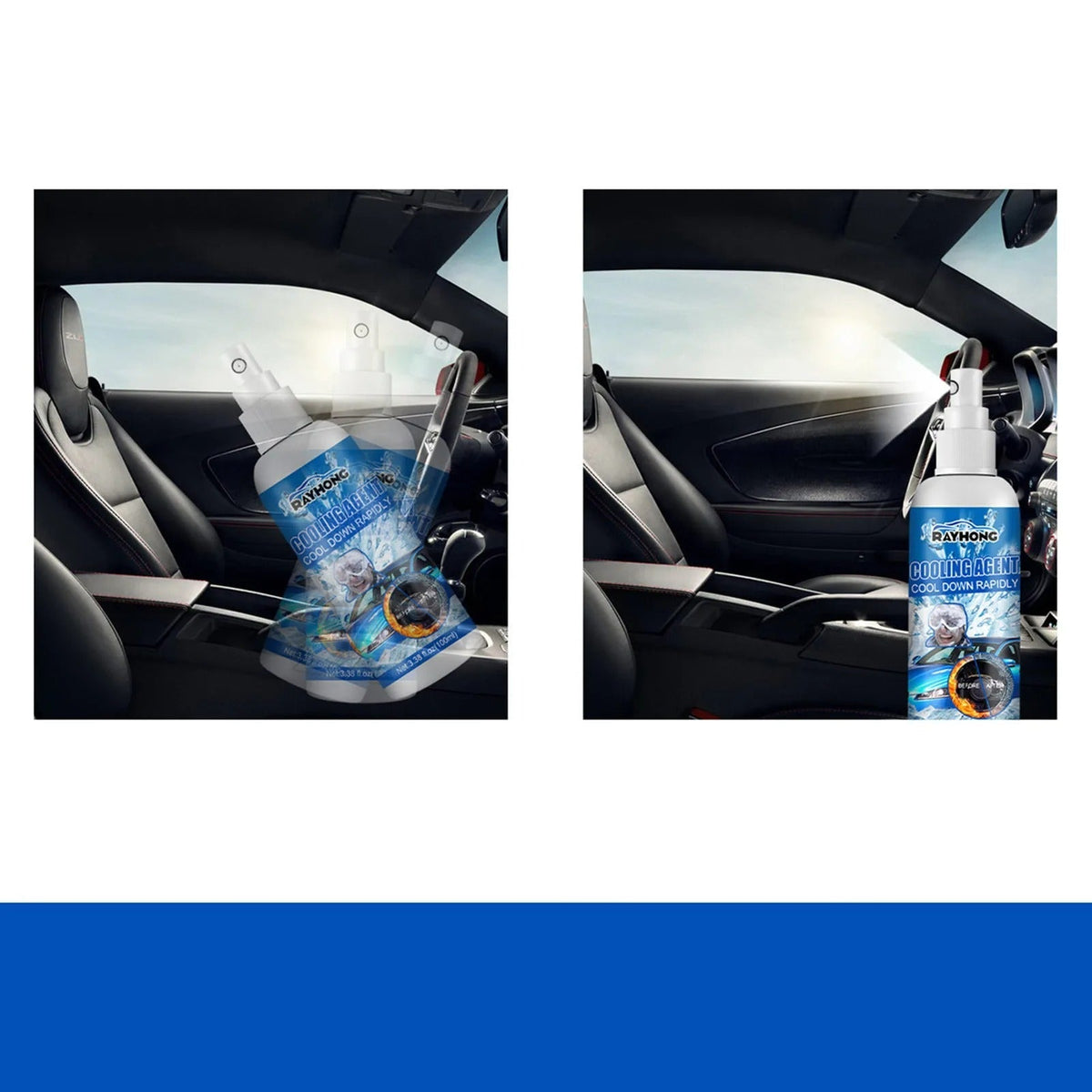 Instant Freeze Spray - Car Heat Remover Freeze, Auto Grade of Heat Remover Freeze