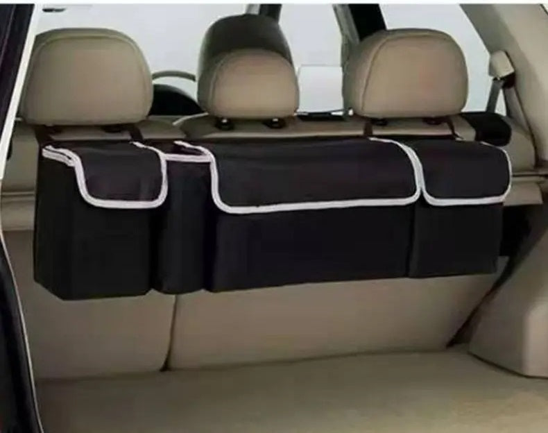 Foldable Waterproof Car Trunk Organizer – Storage Bag with Multi-Compartments for Travel, Road Trips, Shopping or Delivery Use