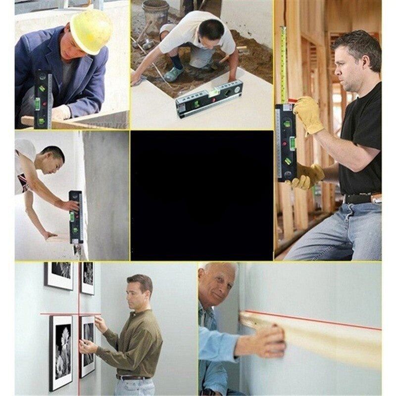 Laser Level Line Tool - Multipurpose Vertical Measure Tape