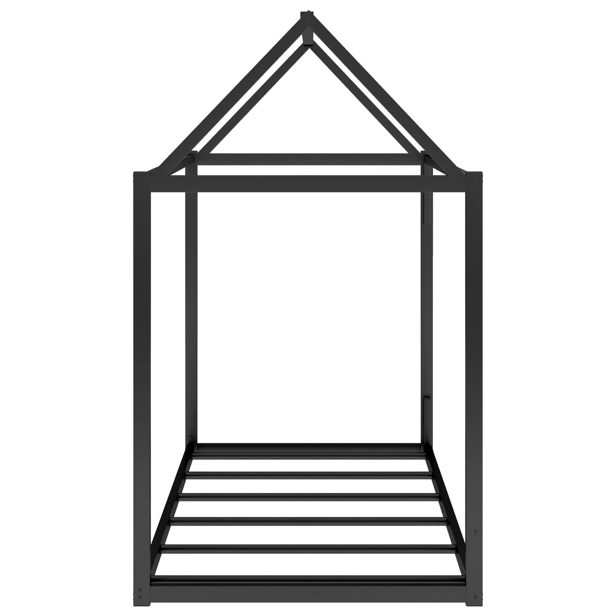 Metal House Shape Platform Bed Twin