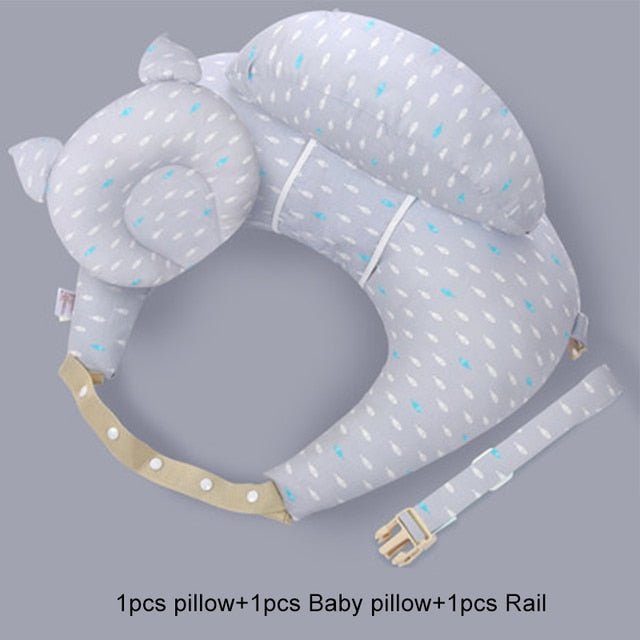 Multifunction Nursing Pillow - Breastfeeding Pillows for Mom and Baby with Adjustable Waist Strap and Removable Cotton Cover