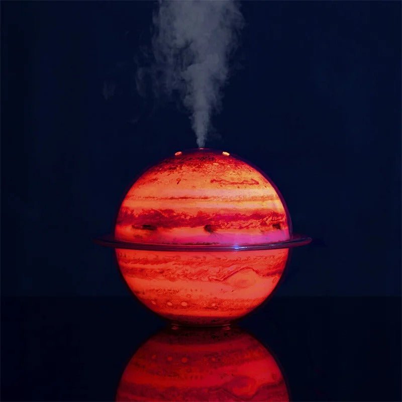 USB Planet Humidifier - 330ML Mist Maker with Colorful Night Light