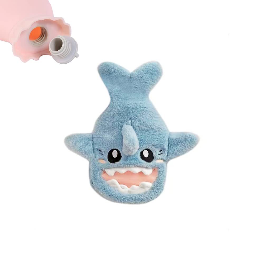 Plush Shark Hand Warmer Bag – Cozy Hot Water Bag for Snuggly Warm Hands & Feet, Perfect for Girls On-the-Go