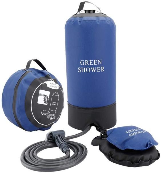 Portable Pressure Shower - Pressure Foot Pump and Shower Nozzle for Outdoor Activities
