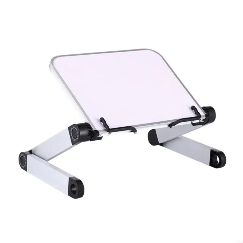 Adjustable Book Stand - Aluminum Folding Reading Holder with Page Arms for Study, Cookbooks and Tablets