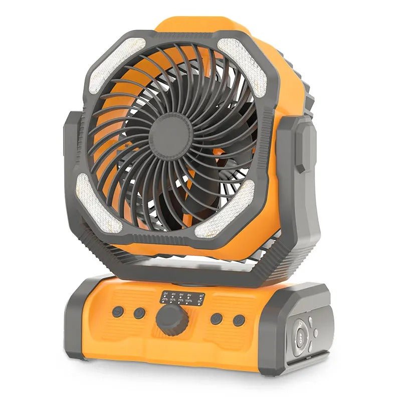 Portable Rechargeable Camping Fan - Ceiling Fan with Light and Remote Control