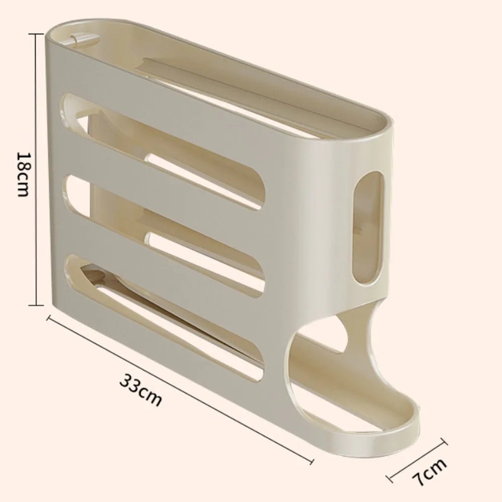 Refrigerator Egg Storage Box - 4 Tiers Fridge Egg Organizer Large Capacity Egg Holder for Fridge