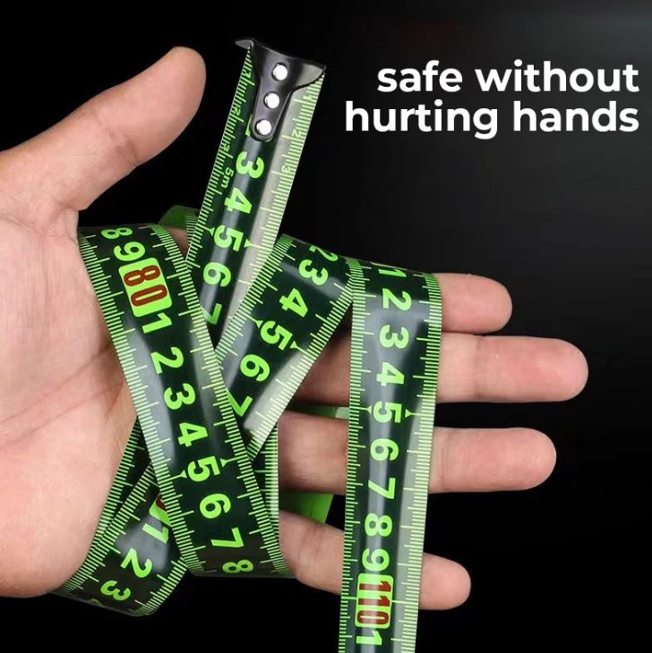 Metric Tape Measure – 5 m Self-Locking Steel Measuring Tape with Fluorescent Blade