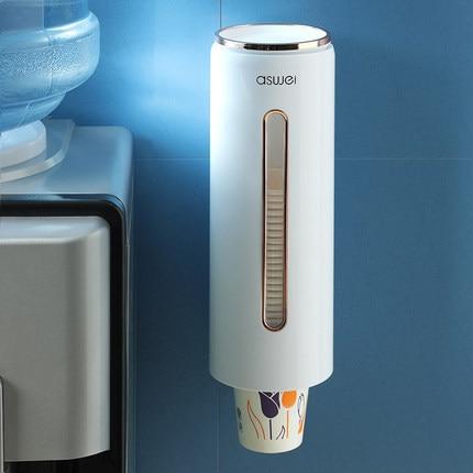 Wall Mounted Automatic Disposable Cup Dispenser - Cups Dispenser for Home, Office, Lounge & Gym