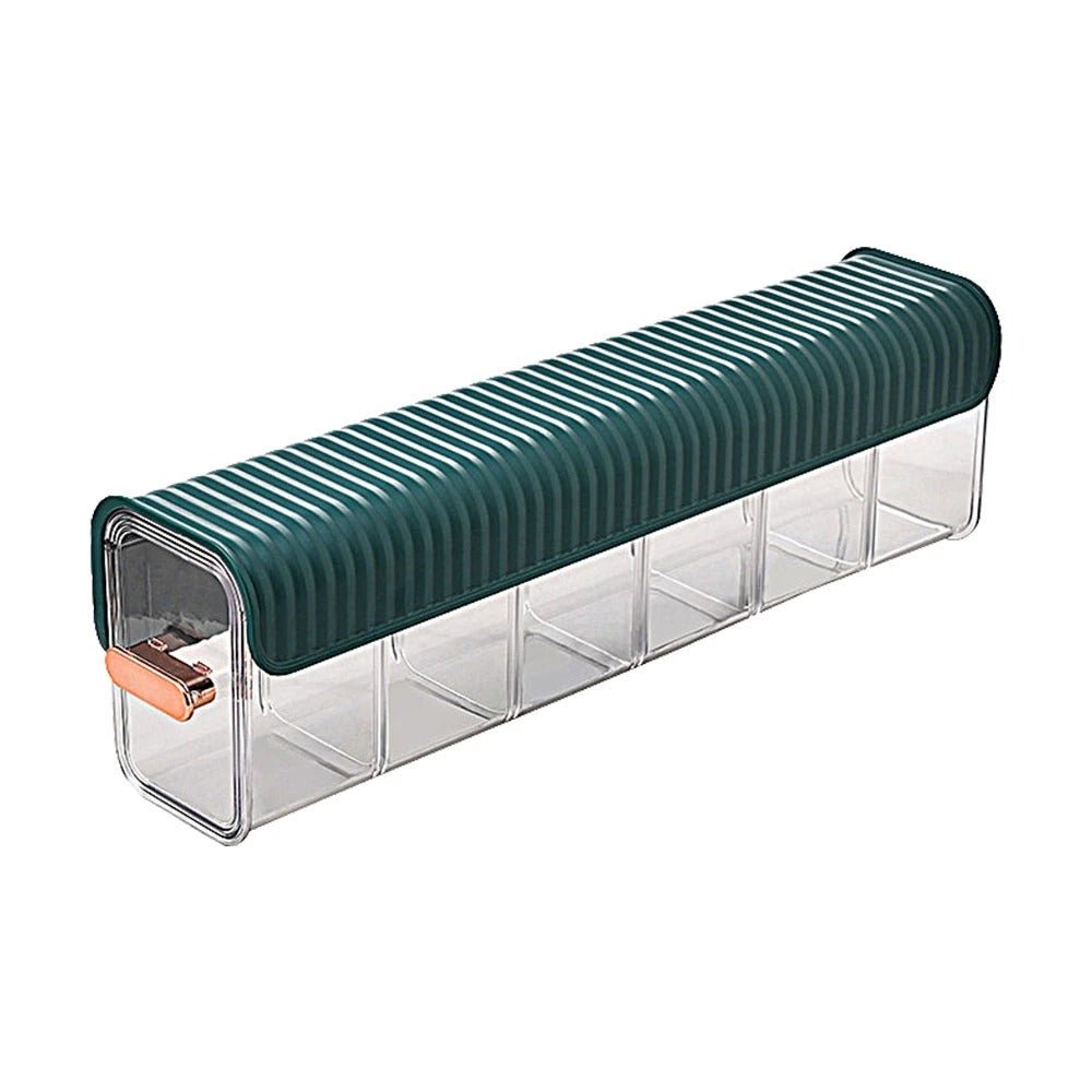 Wall Mounted Storage Box - 6 Cell Drawer Acrylic Organizers Self-Adhesive Anti Dust Storage Boxes for Clothes, Socks, Lingerie and Underwear