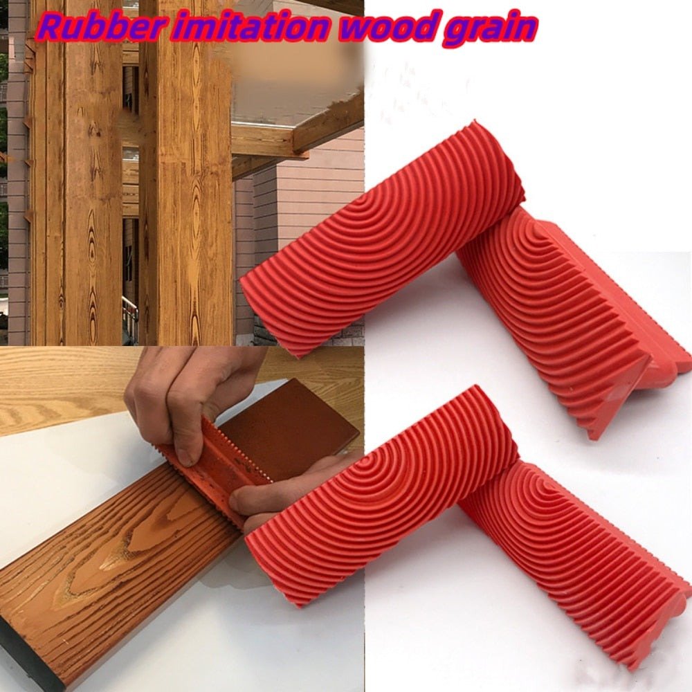 Wood Graining Tool - DIY Texture Roller Art Paint Brush for Home Decoration Painting Tools