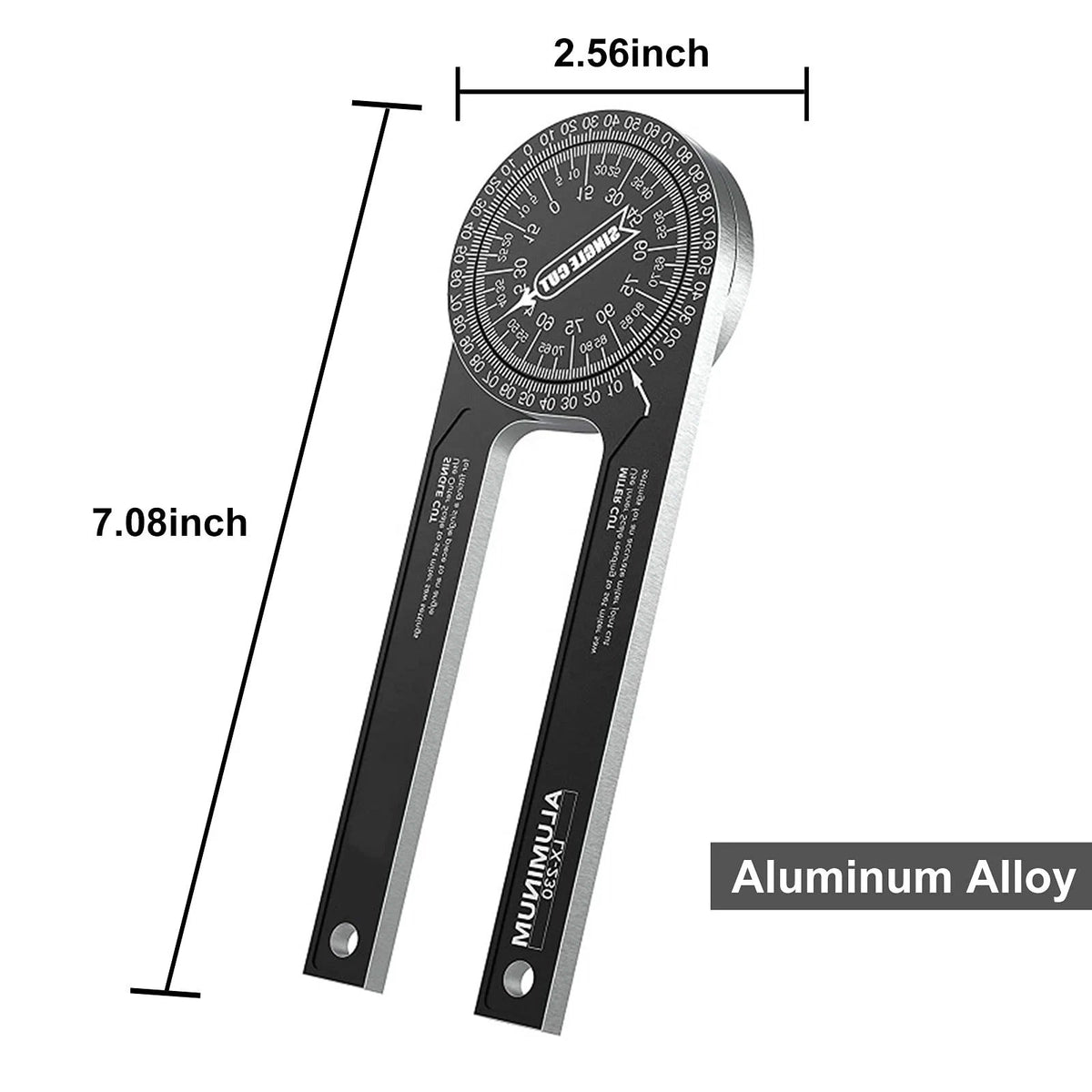 Woodworking Indexer 360 Degree Angle Gauge - Aluminum Alloy Angle Finder Level Meter Gauge Protractor Of Hand Measuring Tools