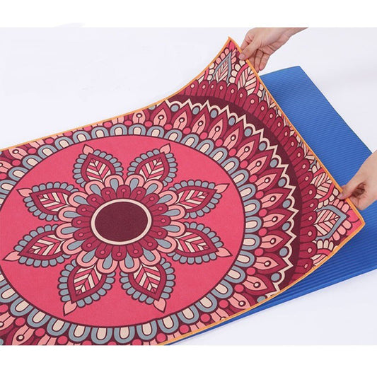 Yoga Mat with Correct Alignment - Non Slip Exercise & Fitness Mat for All Types of Yoga, Pilates & Floor Workouts