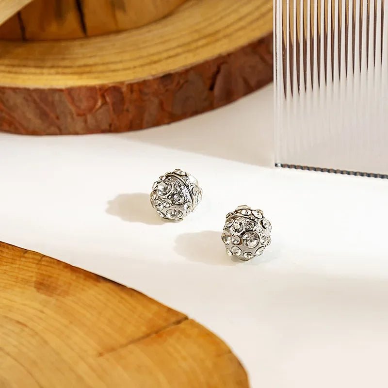 Zircon Crystal Weight Loss Magnetic Earrings – Therapeutic Slimming Clip-On Jewelry for Health and Glamour at Parties and Weddings