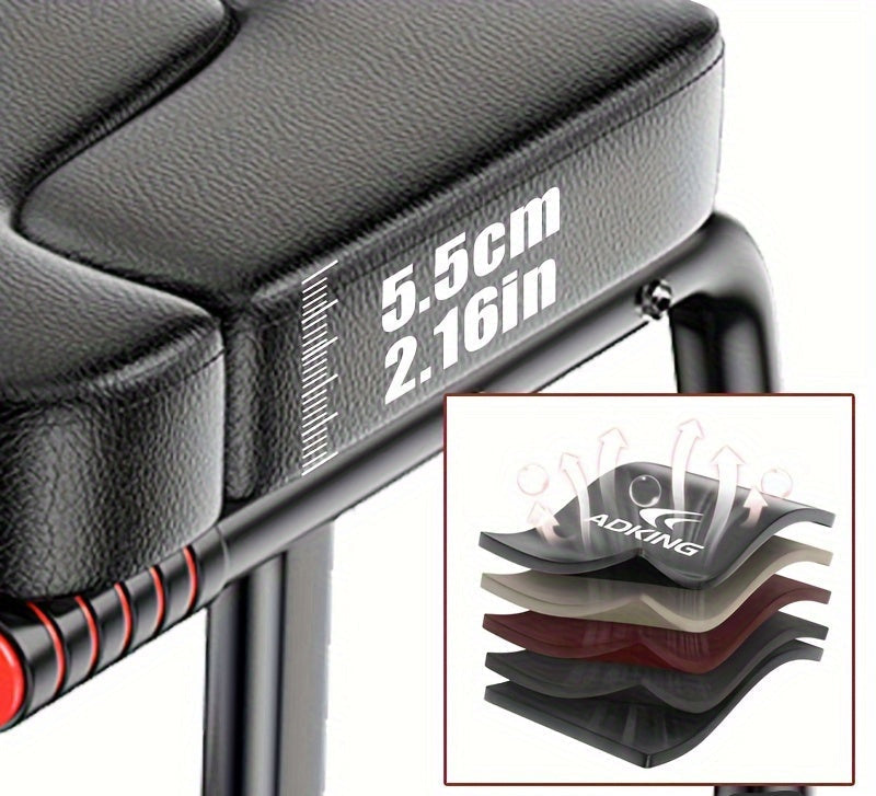Anti-Slip Yoga Pilates Inversion Stool – 500Lb  Chair, Upright Fitness Aid for Safe Inversion Therapy with Padded Seat and Arm Support