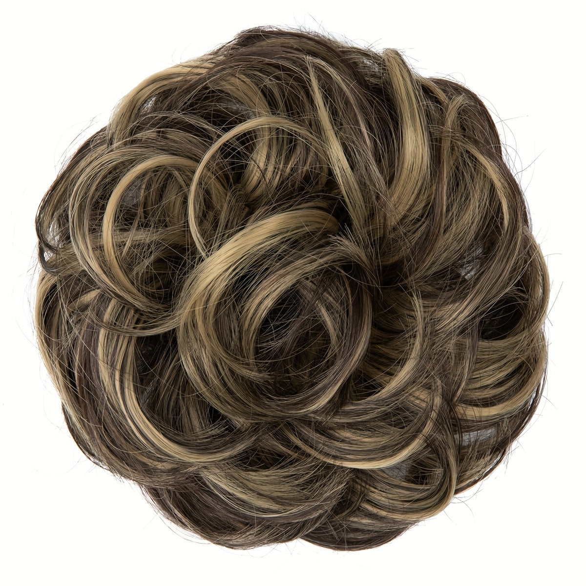 Messy Curly Hair Bun Extension – Voluminous Synthetic Elastic Chignon Scrunchie for Effortless Updo, Instant Volume & Natural-Looking Glam Hairpiece for Women