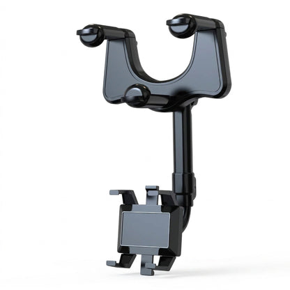 Rotatable and Retractable Car Phone Holder - 360 Degree Rear View Mirror Phone Holder