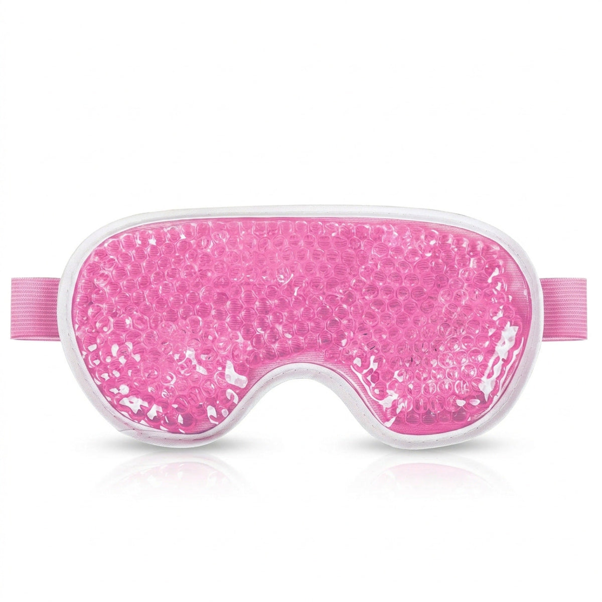 Reusable Gel Eye Mask – Cooling Cold Compress for Puffy Eyes, with Soft Plush Reverse Side