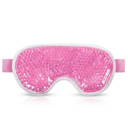 Reusable Gel Eye Mask – Cooling Cold Compress for Puffy Eyes, with Soft Plush Reverse Side