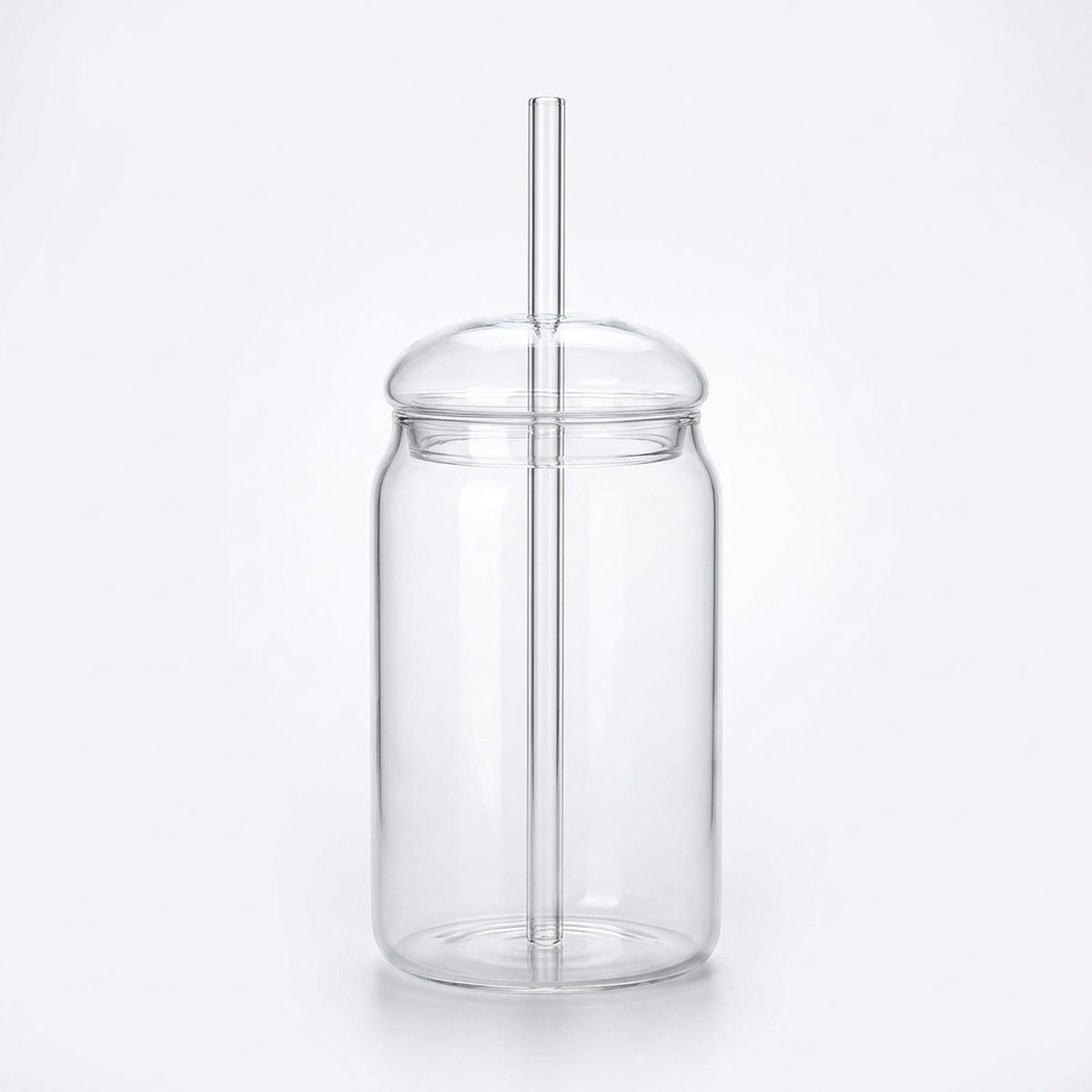 Glass Cup with Lid and Glass Straw – 15 oz Reusable Clear Tumbler for Iced Coffee & Cold Drinks
