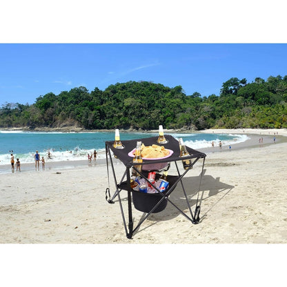 Camping Cooler Table – Heavy-Duty Leakproof Outdoor Cooler with Built-In Tabletop, Portable Design for Camping, Fishing, Picnics, and Long-Lasting Freshness in Every Adventure