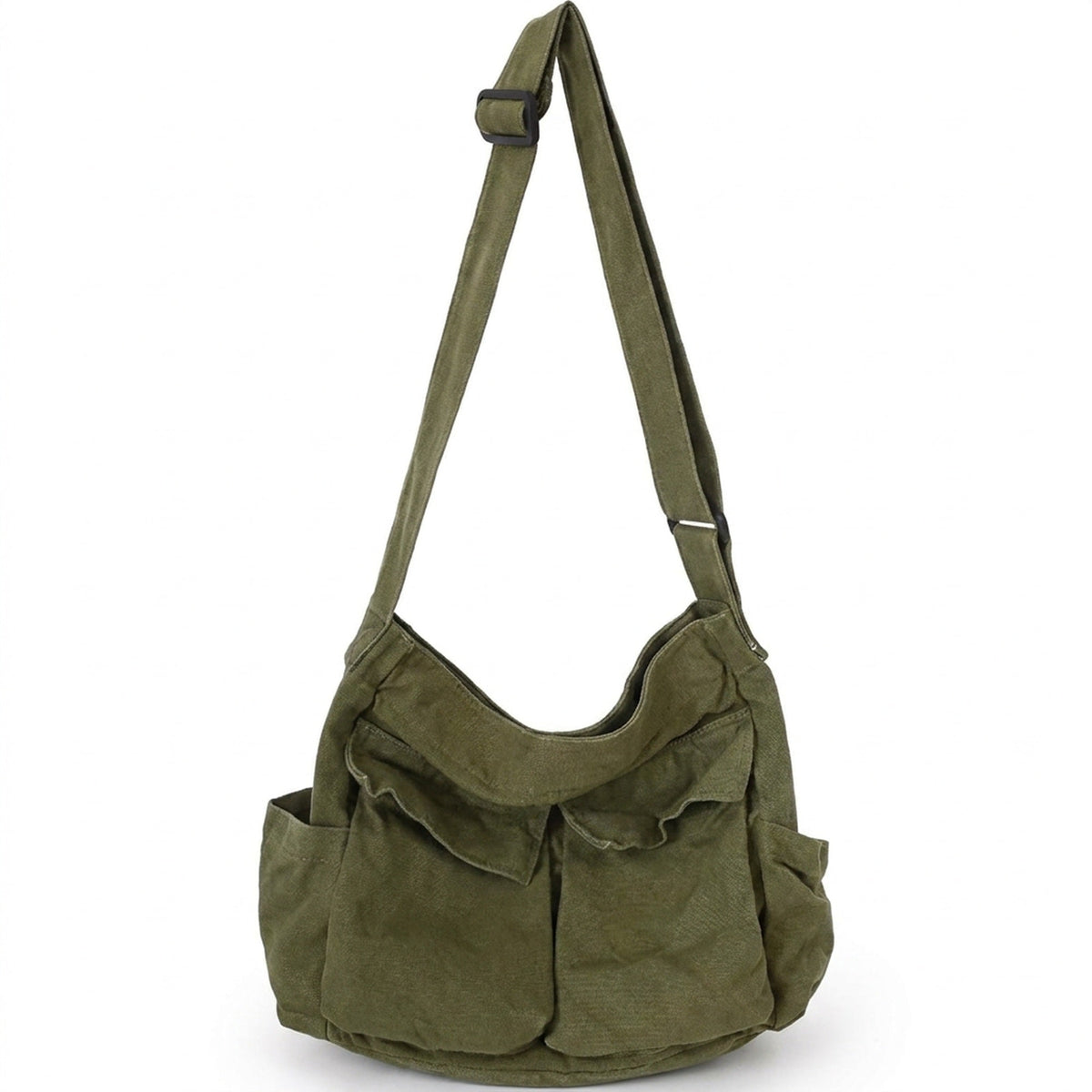 Women's Large Canvas Shoulder Messenger Bag – Vintage & Spacious