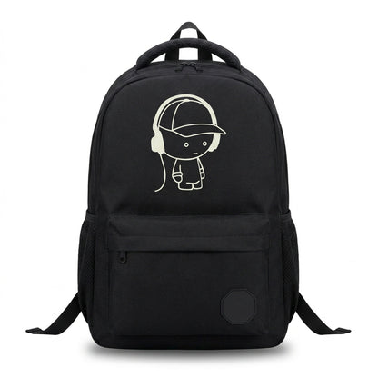 Cartoon-Inspired Luminous School Backpack – Stylish Daypack with USB Charging Port & Secure Lock for Boys and Girls (Under 15.6 inches)