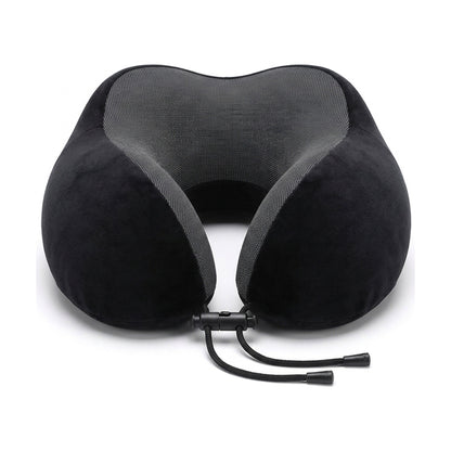 U-Shaped Memory Foam Neck Pillow – Soft Ergonomic Travel Pillow with Cervical Support for Airplanes, Sleeping, Relaxation and Neck Comfort