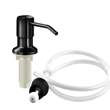 Sink Soap Dispenser Stainless Steel Extension Tube Kit for Liquid Soap Kitchen Sink Bathroom