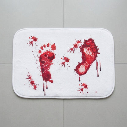 Bloody Footprint Bath Mat - Halloween Shower Doormat