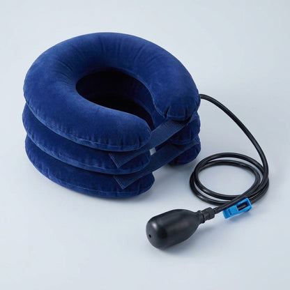 Three Layers Cervical Neck Traction Inflatable Pillow