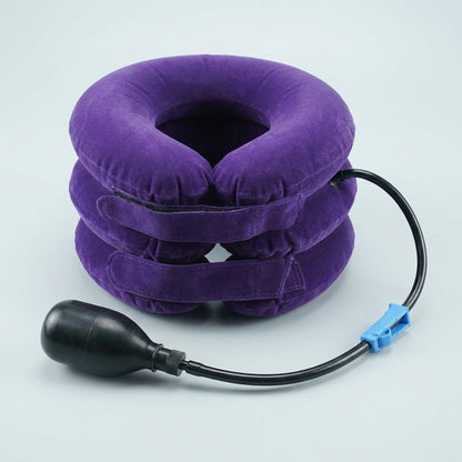 Three Layers Cervical Neck Traction Inflatable Pillow