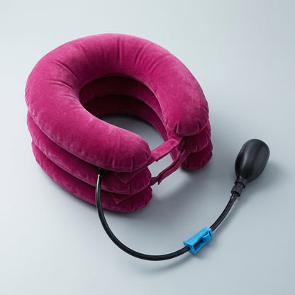 Three Layers Cervical Neck Traction Inflatable Pillow