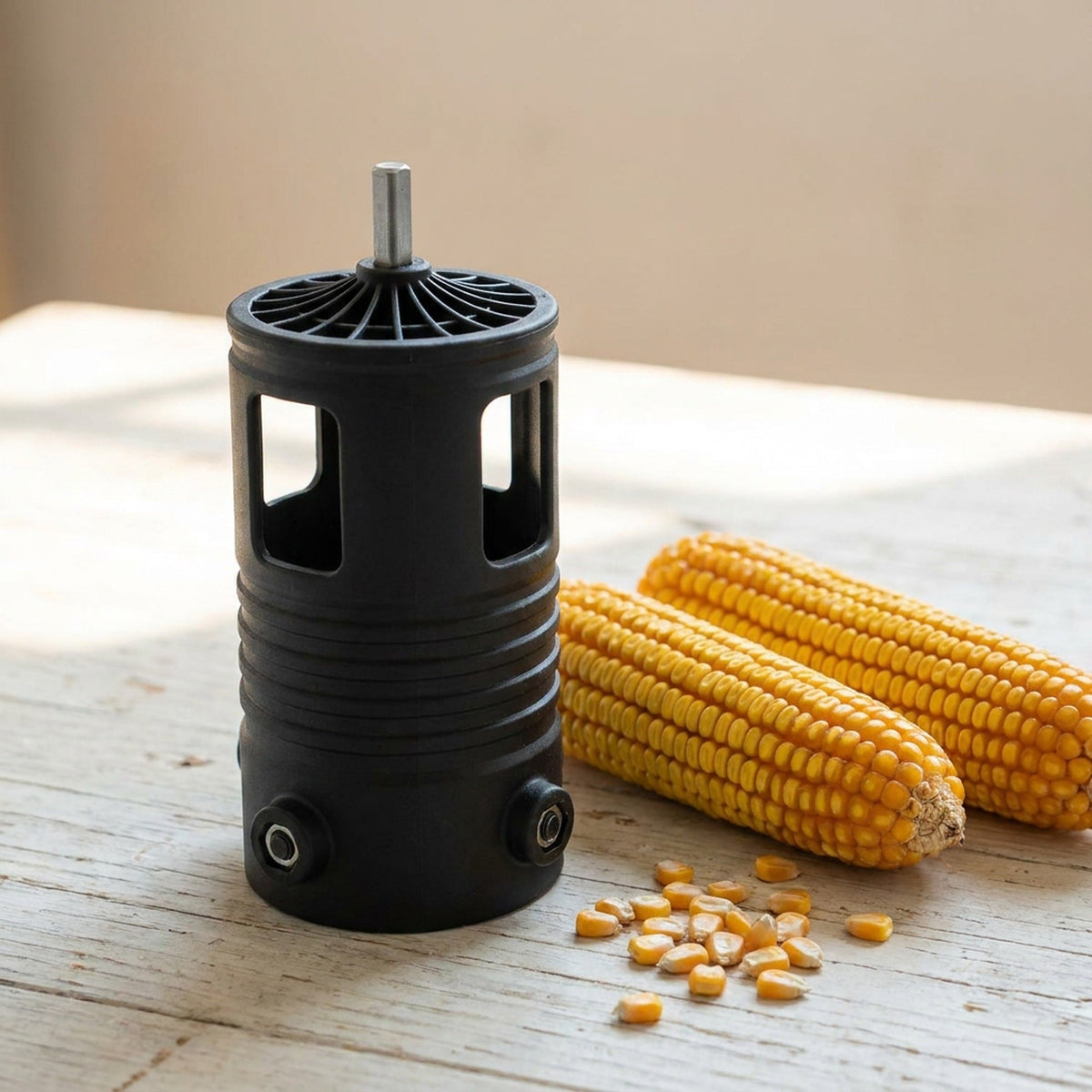 Corn Sheller Drill Attachment – Corn Stripper & Kernel Remover for Dried Corn
