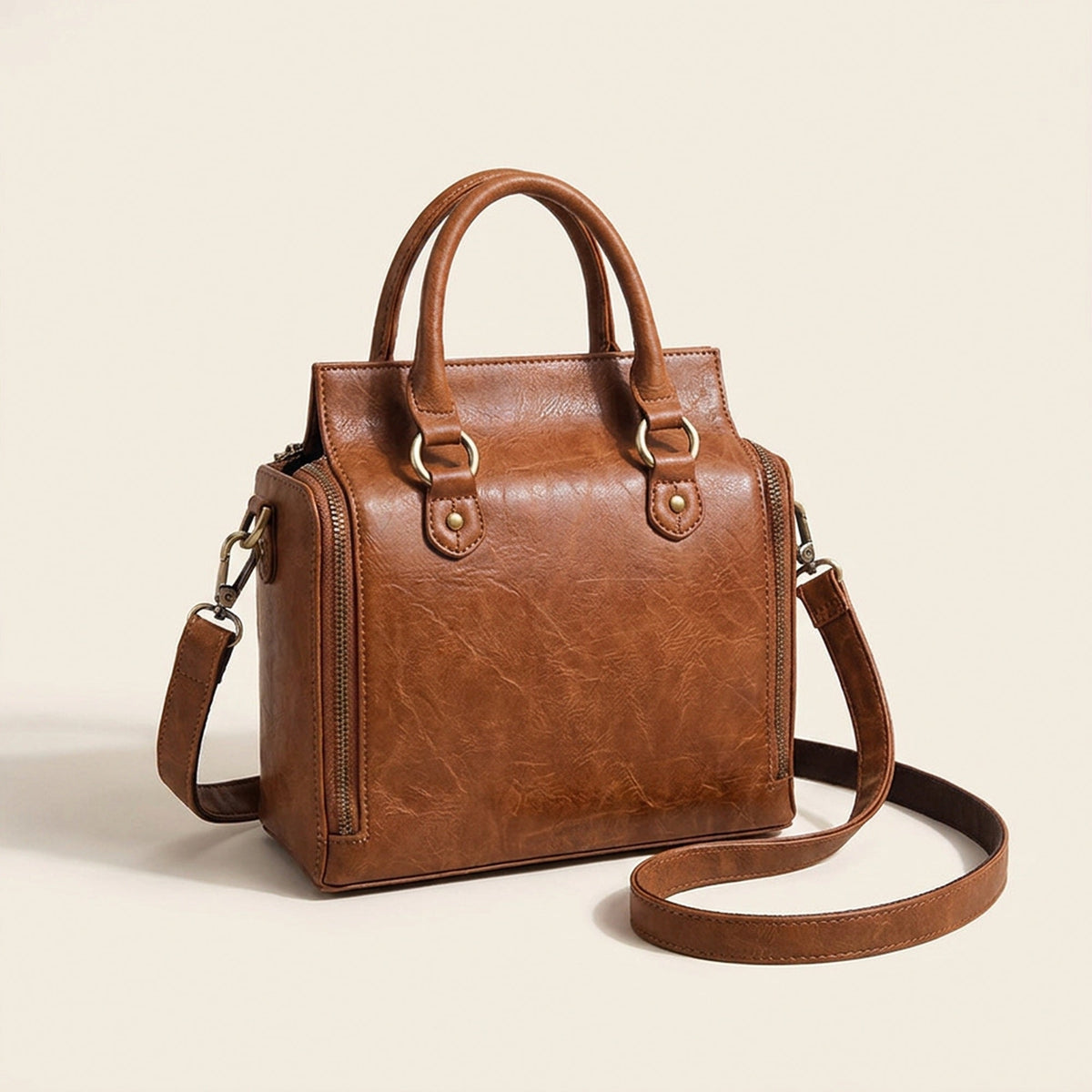 Vintage PU School Bag for Women – Summer Collection, Spacious Crossbody Handbag with Premium Quality Design